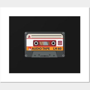 vintage audio tape Posters and Art
